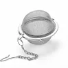 Stainless Steel Tea Pot Infuser Sphere Locking Spice Tea Ball Strainer Mesh Infuser Tea Strainer Filter Infuser Free Shipping