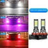 3 kolory H16 LED FOG Light 3030 36smd H8 H11 H3 H7 9005 9006 P13W PSX24W Karbka LED samochod