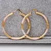 Hoop Huggie Fashion Bohemian Grandi orecchini per le donne039s Orecchino Gold Filled Pink Round Circle Gioielli da sposa3596724