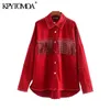 KPYTOMOA Frauen Street Fashion Übergroße Quaste Jacke Mantel Vintage Langarm Ausgefranste Unregelmäßige Oberbekleidung Chic Tops 201112