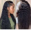 Onda de água peruca encaracolado frente do laço perucas de cabelo humano para mulheres negras bob longo profundo frontal peruca brasileira molhado e ondulado hd fullddgf4941799