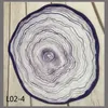 Nordic Round Wood Carpet 3D Printing Living Room Bedroom Wood Pile Annual Ring Mat Floor Area Rug Chair Mats Non-slip Rugs245l