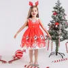 Baby Girl Clothes Kids Dresses for Girls Christmas Clothing Santa Claus Princess Dress New Year Party Children Cosplay Costume228n