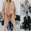 Women's Trench Coats European and American Autumn Winter Solid Color All-Match Windbreaker Jasjack