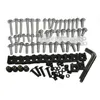 Kit de parafusos de fixação completa para parafusos para o kit de instalação do kit de instalação do kit de instalação de motocicletas Reconstrução Universal para Honda Kawasaki Suzuki Yamaha BMW