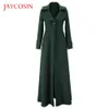 Jaycosin kış yaka elbise, rüzgarlık ceket, uzun etek, palto, polyester düğme dekoratif ceket sıcak tutmak için 201027