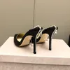 Sandały ślubne damskie Moda Lady Marka Design Slingback Sexy Przezroczyste Diamentowe Oryginalne Buty Skórzane High Heel 2022 Rozmiar 35-41 Najwyższej jakości