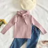 Maglione lavorato a maglia a maniche lunghe per bambina Abbigliamento per bambini Autunno Inverno Maglioni pullover in filato per bambini 210429