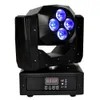 6IN1 Flightcase Packing Dual Faced Led Moving Head Light 4x15W RGBWA 5in 1 +LASER Red Green Beam Pattern Star Shining 13/19 DMX Channel