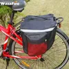 Borse da ciclismo Borsa da portabiciclette da strada di montagna antipioggia da 25 litri Portabiciclette doppio lato Borsa impermeabile per baule posteriore per sedile posteriore1