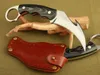 Couteau de survie à lame fixe Karambit Outdoor 7Cr17 58HRC Satin Blade Micata Handle couteaux tactiques H5456