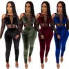 ZOOEFFBB Mesh Stitching Rompers Jumpsuit Fashion Velour One Piece Jumpsuits Fall Rave Sexy Backless Velvet Womens Overalls T200509