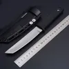 뜨거운 새로운 도착 17T Kobun Survival Stright Knife Tanto Point Satin Blade 유틸리티 고정 블레이드 나이프 사냥 도구 프리 시핑