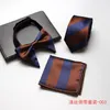 Neck Ties Sitonjwly Mens Tie Set Jacquard Handmade Skinny Necktie Bowtie Handkerchief For Men Business Suits Male Tie1