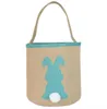 Osterhasenohren-Korbtasche, Leinen-Ostereierkorb, Hasenohren-Taschen für Kinder, Geschenkeimer, Cartoon-Kaninchen-Carring-Eier-Tasche