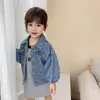 2020 Autumn Denim Jacket For Boys Fashion Coats Children Clothes Baby Girls Jackets Boys Outerwear Coat Kids Denim Jackets 1-6Y LJ201126