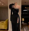 Real Image Chic Aftonklänningar Glitter Sequins Feather Pärlor Ruffles Luxury Formal Prom Klänning Skräddarsy Made Sweep Train Long Party Gown