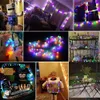4M 28 LED RGB Ghirlanda String Fairy Ball Light per la cerimonia nuziale Decorazione natalizia Lampada Festival Luci esterne 220V Spina UE302m