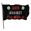 Огайо против мировых флаг баннеров 3 'x 5'FT 100D полиэстер быстрая доставка с двумя латунными втулками