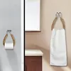 Retro Kitchen Roll Paper Accessory Towel Hanging Rope Toilet Paper Holder Stainless Steel Bathroom Decor Rack Holders5742361