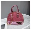 Pure Color Cekiny Torby Dzieci Dziewczyna Moda Łańcuch Shell Bag Mini Princess Satchel Torebka 16 8TT J2