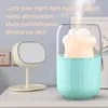 Umidificatore da 300 ml Creatività Artiglio del diavolo USB ultra silenzioso Aroma Essenziale Lampada da notte a LED per auto Purificatore d'aria Mist Maker Aria più fresca Bianco