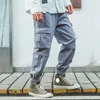 Hommes Joggers Streetwear Pantalon Cargo Hip Hip Harajuku Harem Pantalon Automne Casual Pantalon Tactique Poches Pantalon De Survêtement Coton 201126