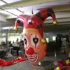 Halloween dekorativer hängender aufblasbarer Clownkopf 2m/3m riesiger hängender Clownmaskenballon für Deckendekoration