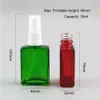 30ml Portable Amber Clear Glass Essential Olja Spray Flaskor Mist Sprayer Container Travel Refillerbar Matt Black Bottle 500pcs