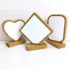 Термотрансферная Bamboo Photo Frames Сублимация Рамка Blank фото для рождественских подарков украшения рабочего Supplies WB2802