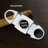 Cigar Tool Accessories Stainless Steel Metal Cigar Cutter Portable Double Blades Guillotine Cigars Scissors Cigares Cut Device Knife Father's Day Gift ZL0603A1