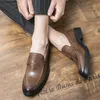 Chaussures habillées classiques hommes mocassins décontractés bureau d'affaires pour hommes qualité cuir souple confortable conduite chaussures pour hommes grande taille