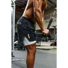 Gym Männer Shorts Sommer 2 in 1 Multi-Pocket Fitness Sport Hohe Qualität Muscle Männer Training Laufen LL-NDK1 Y220305