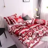 New Easter day Snowflakes Home bedding set 3/ 4pcs duvet cover set AB side bed linen flat sheet bedclothes adult Geometric C0223