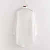 ZA nouveau chemisier chemise femmes blanc long satin tops à manches longues style de base Casual dames chemisier femme femme vêtements T200321