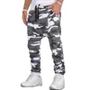 Camuflagem Basculador Calças Homens Puro Algodão Mens Primavera Outono Lápis Harem Confortável Calças Camo Corredores