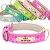 Collar de perro personalizado Etiquetas de identificación de nombre de mascota de cuero acolchado personalizado s para pequeño mediano grande s Pitbull Bulldog Y200917