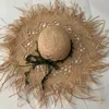 Zjbechmu fashuon sólido palha palha chapéu para mulheres menina boné de verão ao ar livre feriado feriado praia dobrável chapéu novo fedoras y200714