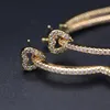 Hoop & Huggie Vintage Hollow Big Heart Earrings Pave White Cubic Zircon Gold Color Charm Simple Geometry Earring 2021 Women Party Jewelry1
