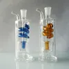 Petits bangs en verre Bubbler Ash Catcher bong Rigs Fumer dab rig 5 pouces Mini brûleur à mazout percolateur Conduites d'eau en verre avec pot mâle de 10 mm et tuyau pour cadeau de fumeur