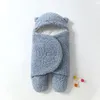 Infant swaddling sleeping bags wrapped by newborn splitlegged wrapped with warmth and velvet quilt autumnwinter7207069