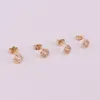 Списка chrysanthemum ear с CZ Rose Gold Color for Festival Gift Friends and Mother Beauty Die Jewelry купить 1 Get Free Box1