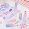 Gradiënt roze lege lip glanzend buis lippen balsem fles borstel container mini hervulbare lipgloss flessen schoonheid tool 20pcs