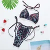 Bikini sexy con fasciatura grembiule Swim Wear costume da bagno popolare in costumi da bagno bikini da donna divisi stampati in stock