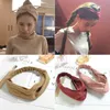 Miękki Solid Color Band Hair Band Vintage Kobiety Opaska Cross Top Knot Elastic Hairbands