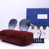 Occhiali da sole firmati Marca UV400 Eyewear Montatura in metallo dorato Occhiali da sole Uomo Donna Occhiali da sole a specchio Lenti in vetro Polaroid con scatola268b