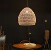 Nouveau Style chinois rotin lampe suspension Vintage lampe suspendue LED salon salle à manger décor à la maison café Restaurant lampe à main