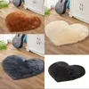 Love Heart Shaped Carpets Large Living Room Imitation Wool Plush Pure Color Rug Fashion Sofa Cushion New Arrival 21xb3 J2