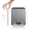 Keukenweegschaal Digitale elektronische voedselweegschaal Gewicht Gereedschap BBQ Bakken Koken met LCD-scherm Keukenaccessoires Huishouden LJ200910