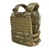 Sports de plein air plate-forme de poitrine tactique Molle gilet Airsoft Gear Molle pochette sac transporteur Camouflage Combat assaut corps protecteur NO06-032